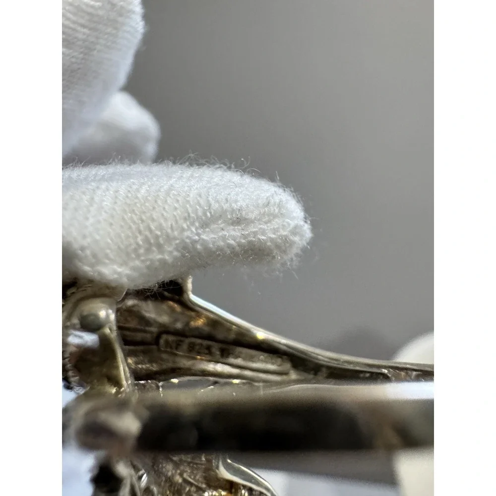 Sterling‎ Silver Marcasite Studded Dolphin Wrap Around Band Ring 925 Sz 8
